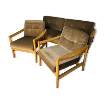 D-Bed sofa and two vintage armchairs from the 70s/80s.
