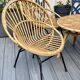 Former vintage rattan lounge