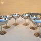 Set 6 coupes inox Létang & Rémy vintage 1960