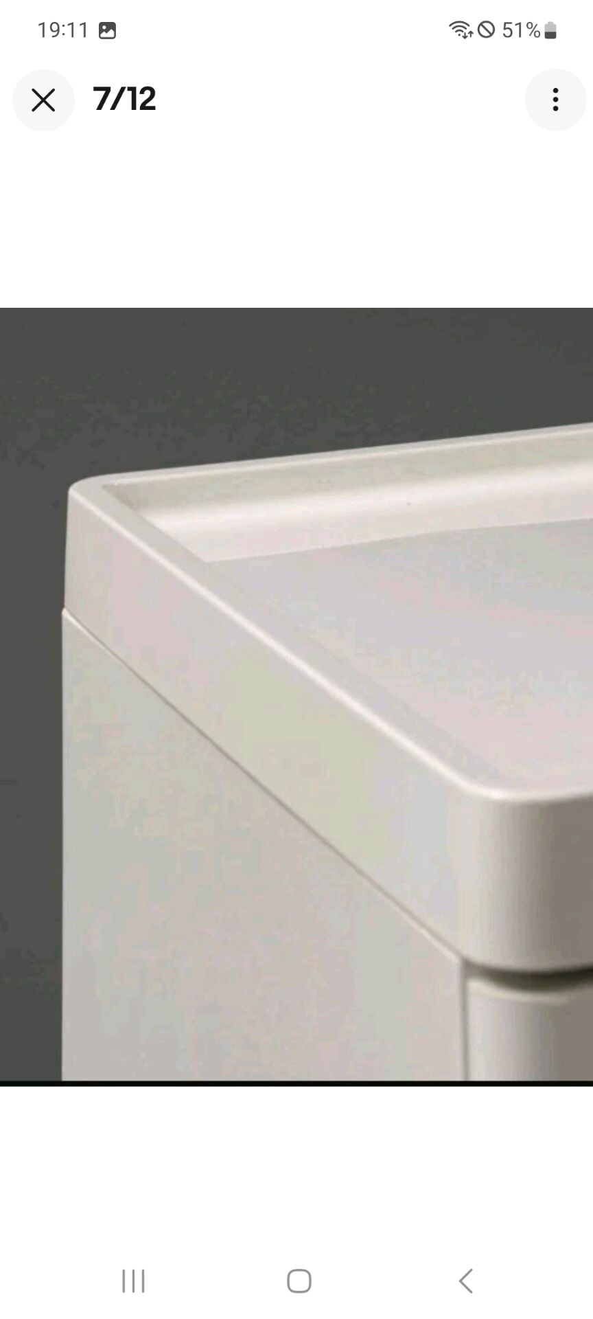 Commode blanche Magnus Eleäck pour Ikea, années 2000