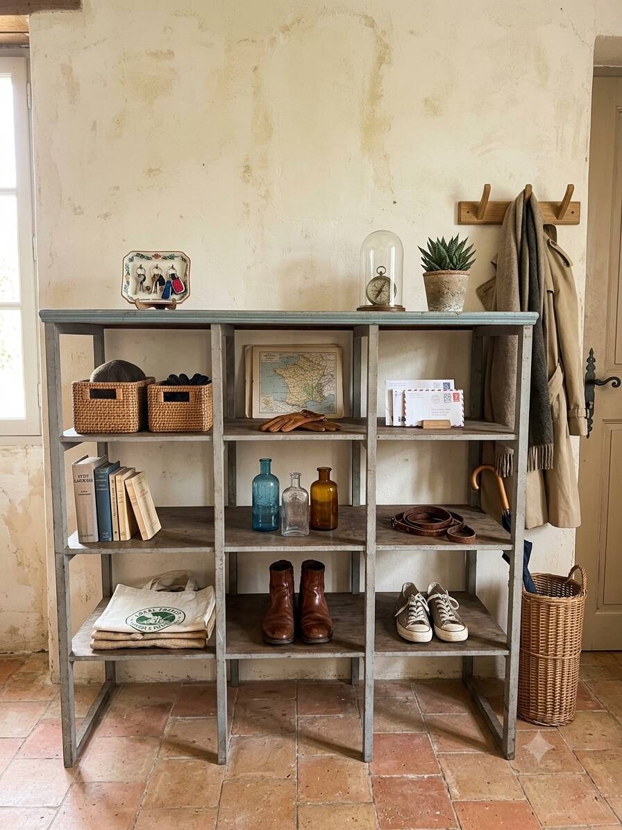 Old shop bookshelf