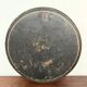 Round plateau, 19th century, painted black with fruit and grape decoration (49 cm)
