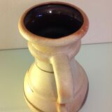 Vase ball scheurich vintage beige ceramic