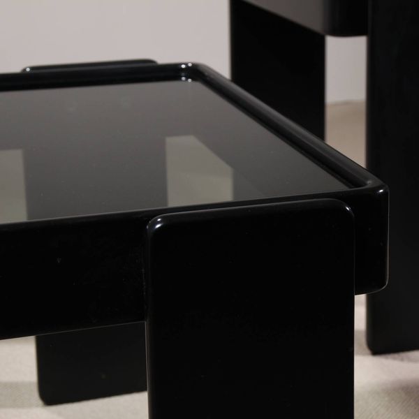 Tables gigognes par Gianfranco Frattini pour Cassina, Italie années 1970