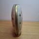 Small vintage soliflore vase in white enamelled brass with golden stars.