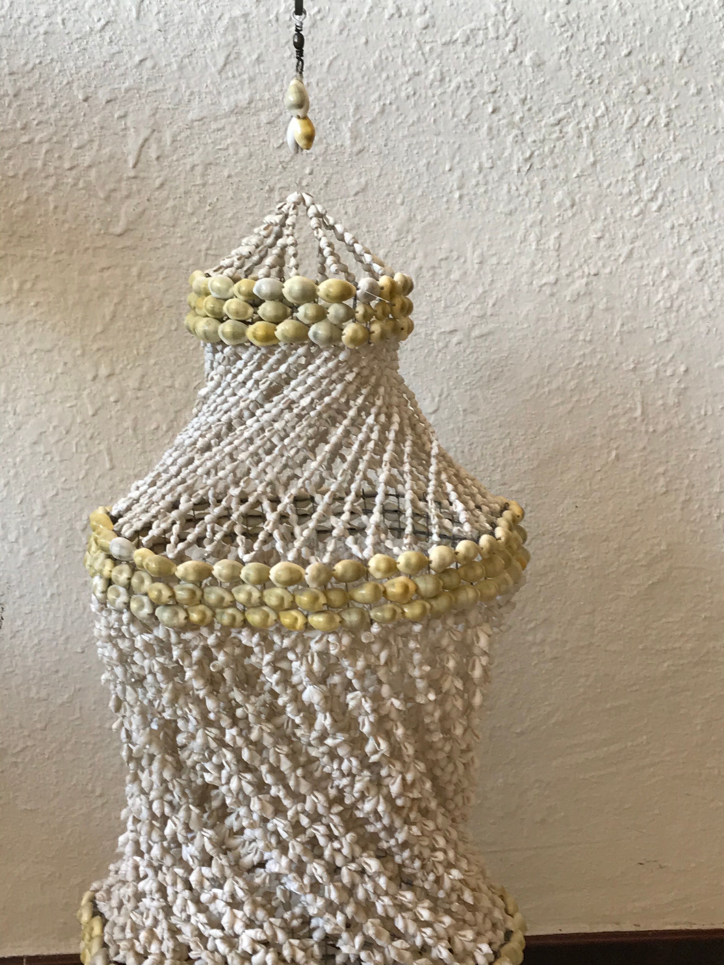 Vintage seashell chandelier