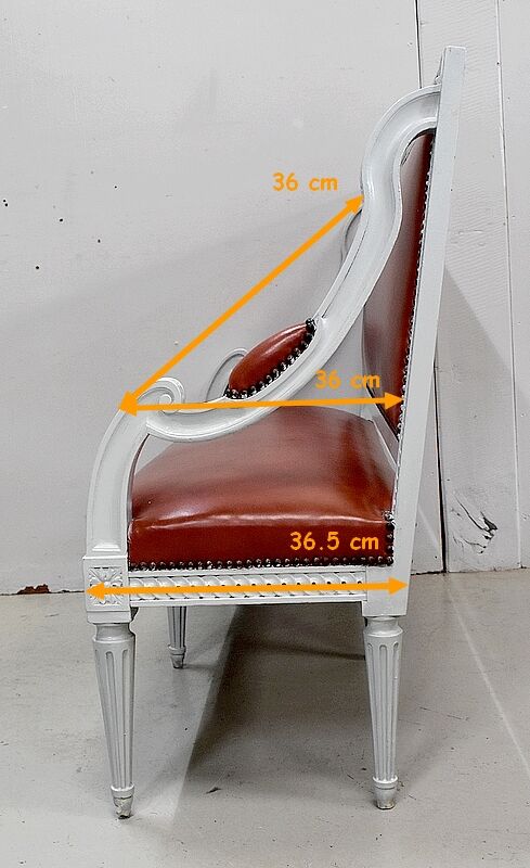 Beech children's bench, Louis XVI style, Early 20th century