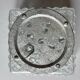 Small ceiling light or square vintage moulded glass wall light.