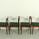 Wool and teak dining chairs by Lübke, 1960s, set of four