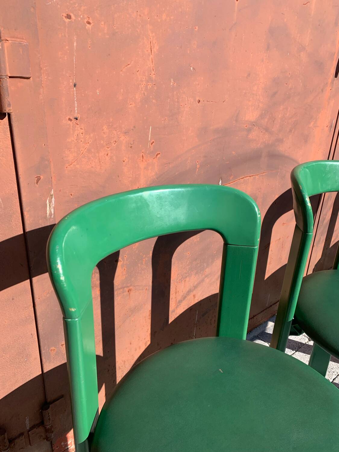 6 Bruno Rey Kush & coVerte Stackable Chairs Circa 1970