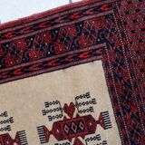 Tapis coureur vintage ouzbek Bukhara fait main en laine – 61 x 190 cm – Ann