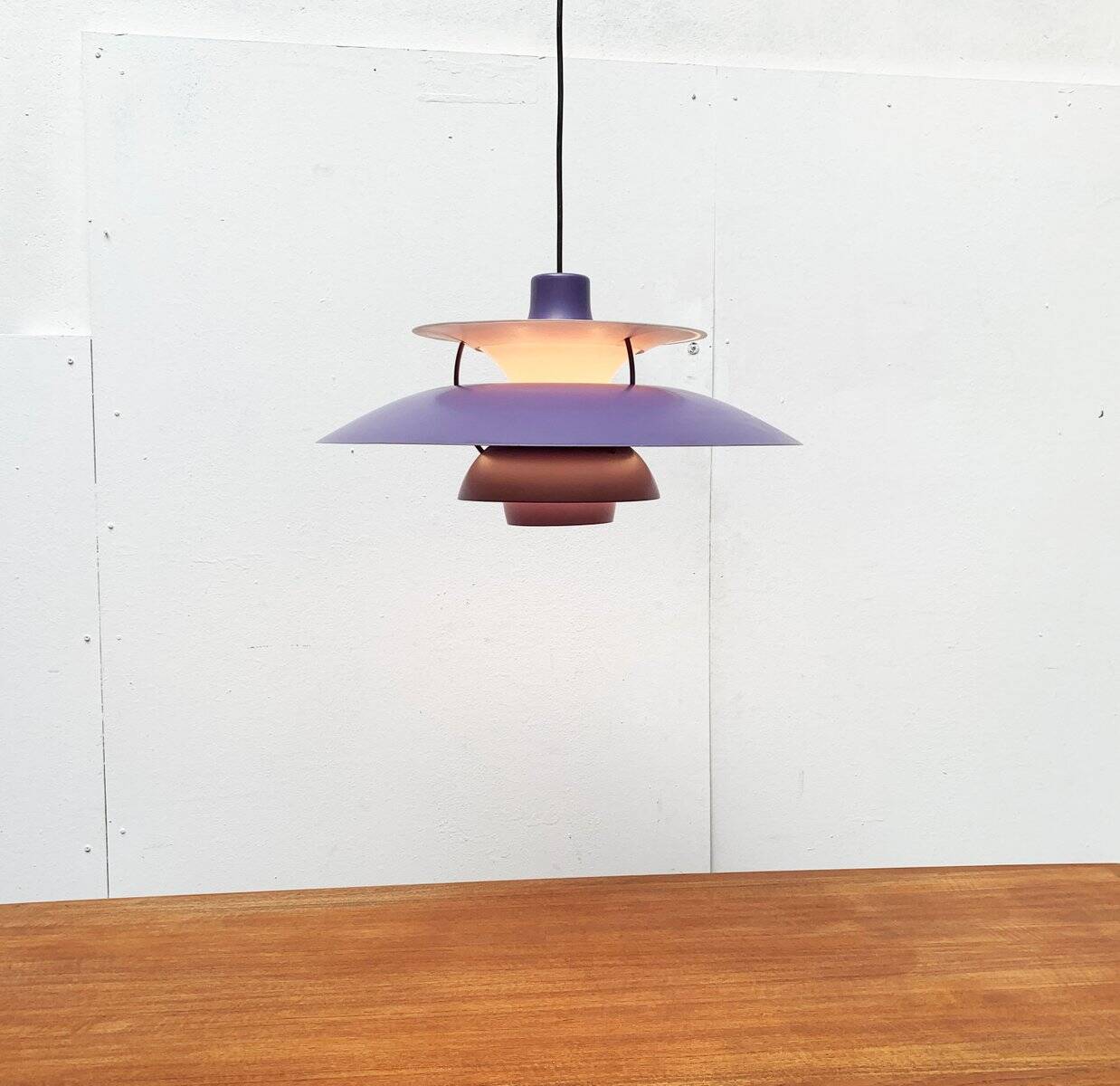 Mid-century modern PH 5 pendant by Poul Henningsen for Louis Poulsen, 1960s.