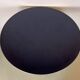 Vintage round tulip dining table in dark blue metal from the 1970s, 80cm.