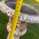 Large Medicis vase in white cast iron.
