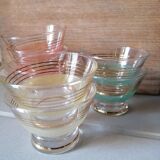 Set of 7 granite glass cups