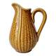 Ceramic "corn grain" pitcher in slip - Vintage