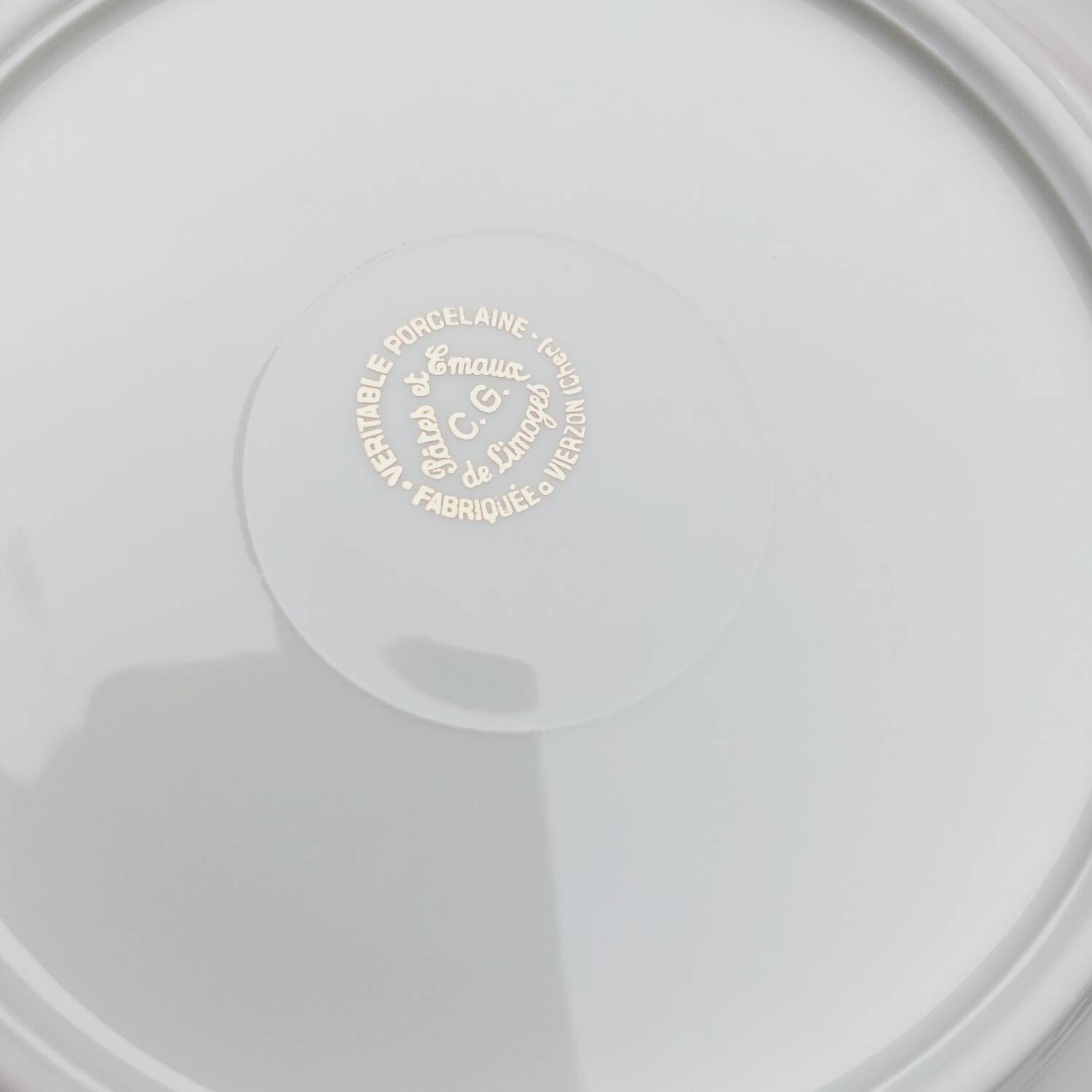 Limoges CG Vierzon porcelain soup plates