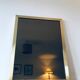 Italian brass mirror and smoked glass - 90x70cm