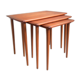 Vintage teak scandinavian pull-out tables