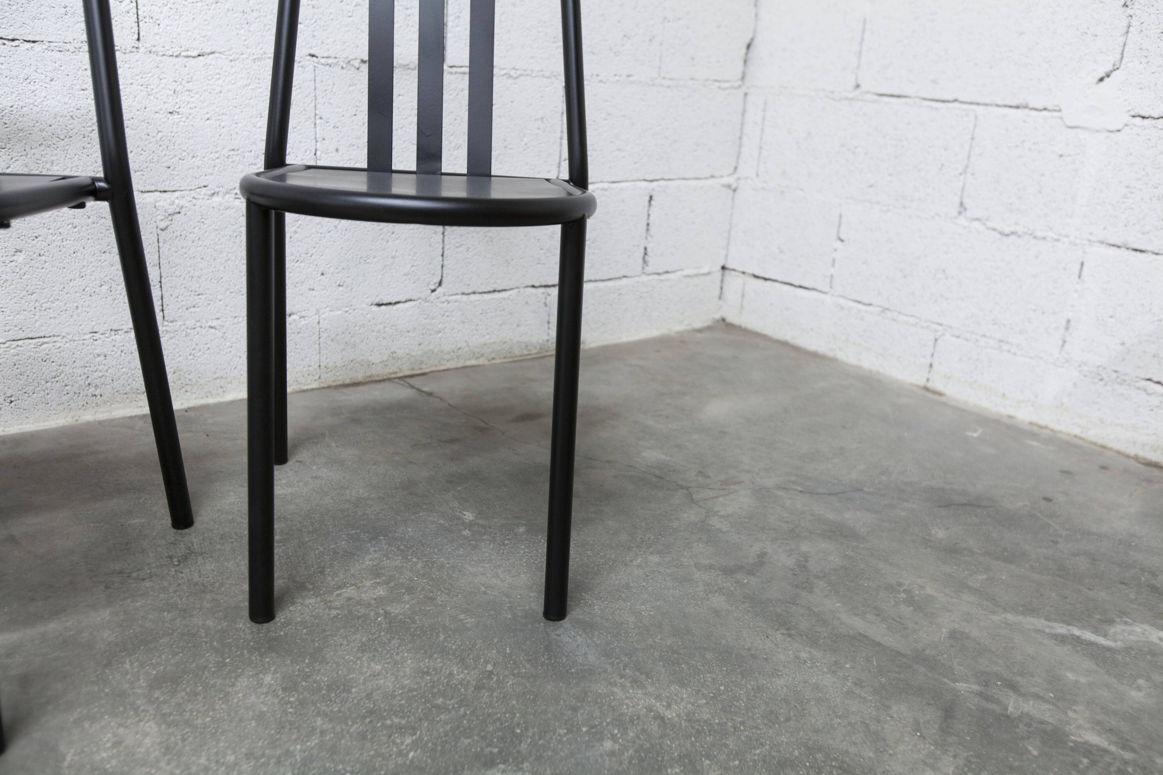 Set of 6 "202" model chairs by Robert Mallet Stevens 1980