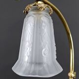 Important Bronze and Marble Table Lamp, Art Nouveau, France, 1890