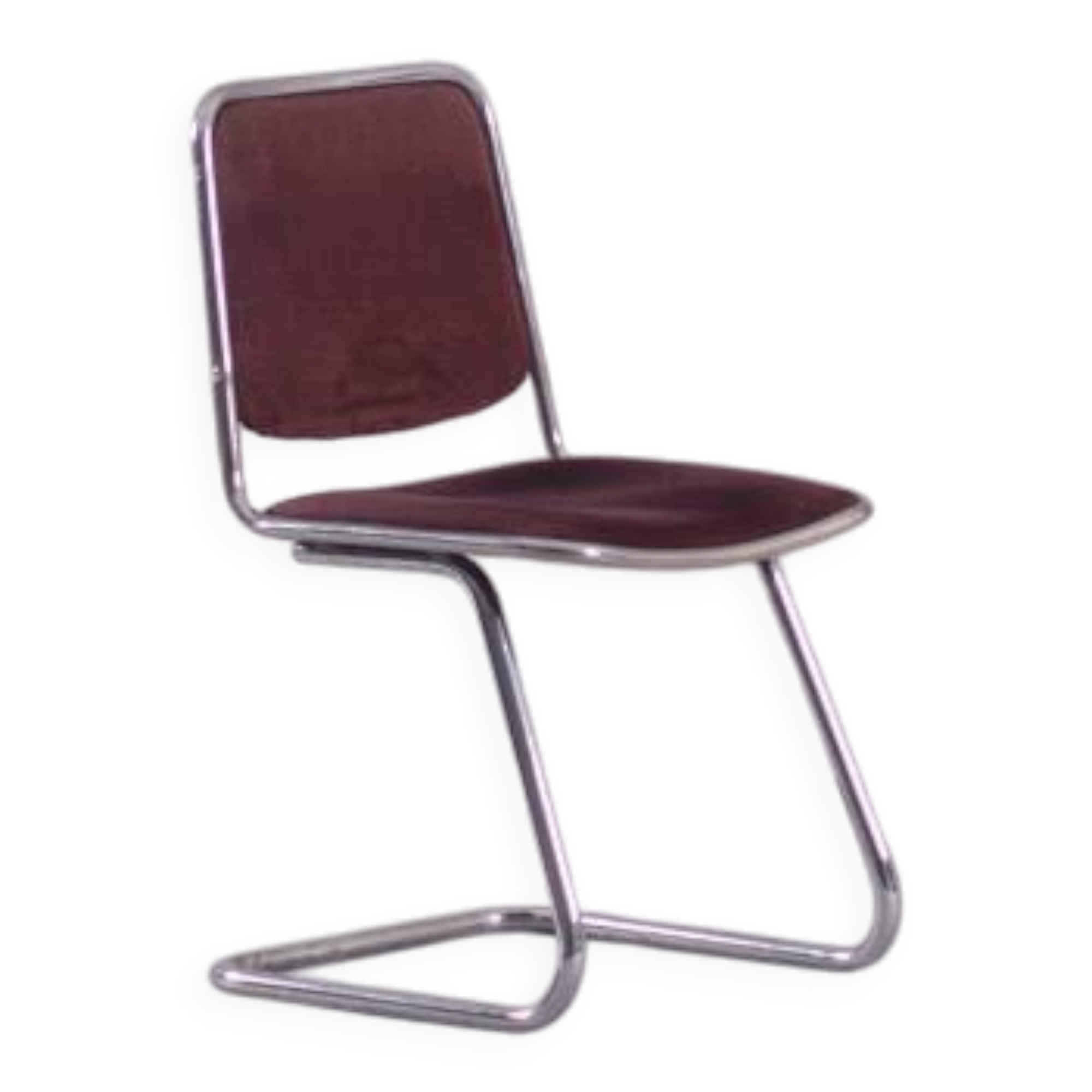 Vintage tubular steel dining chair, Italy, 1970’s