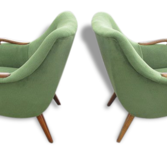 Rare pair of chairs 50s design