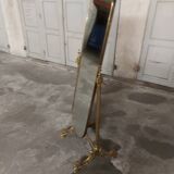 Psyche mirror in vintage gilded bronze