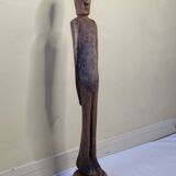 Carved wooden monoxyl tribal statue, Central Africa, 87 cm