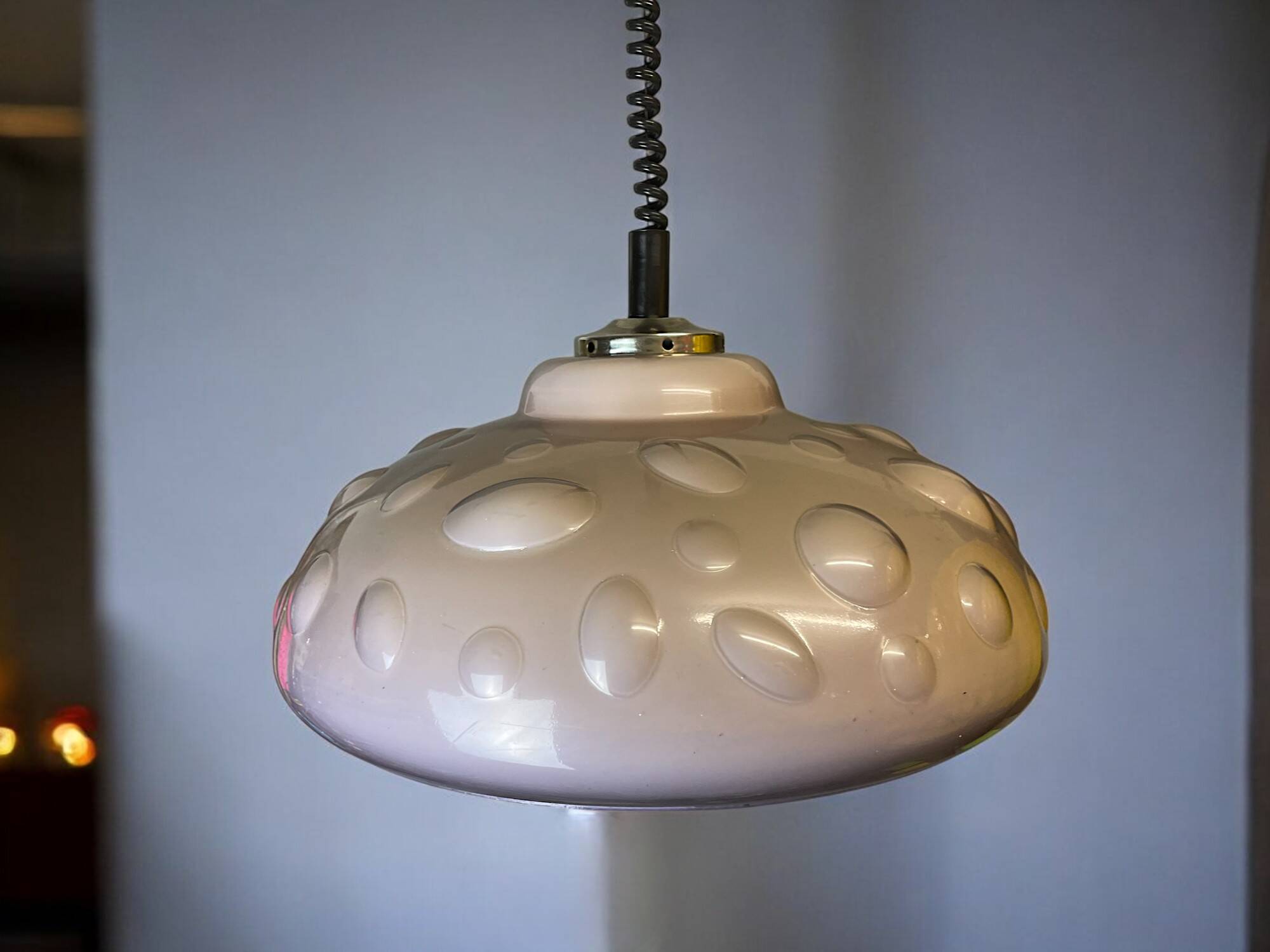 Acrylic retractable dining room pendant lamp