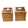 2 storage boxes in woven rattan and wicker, IKEA Branas style.