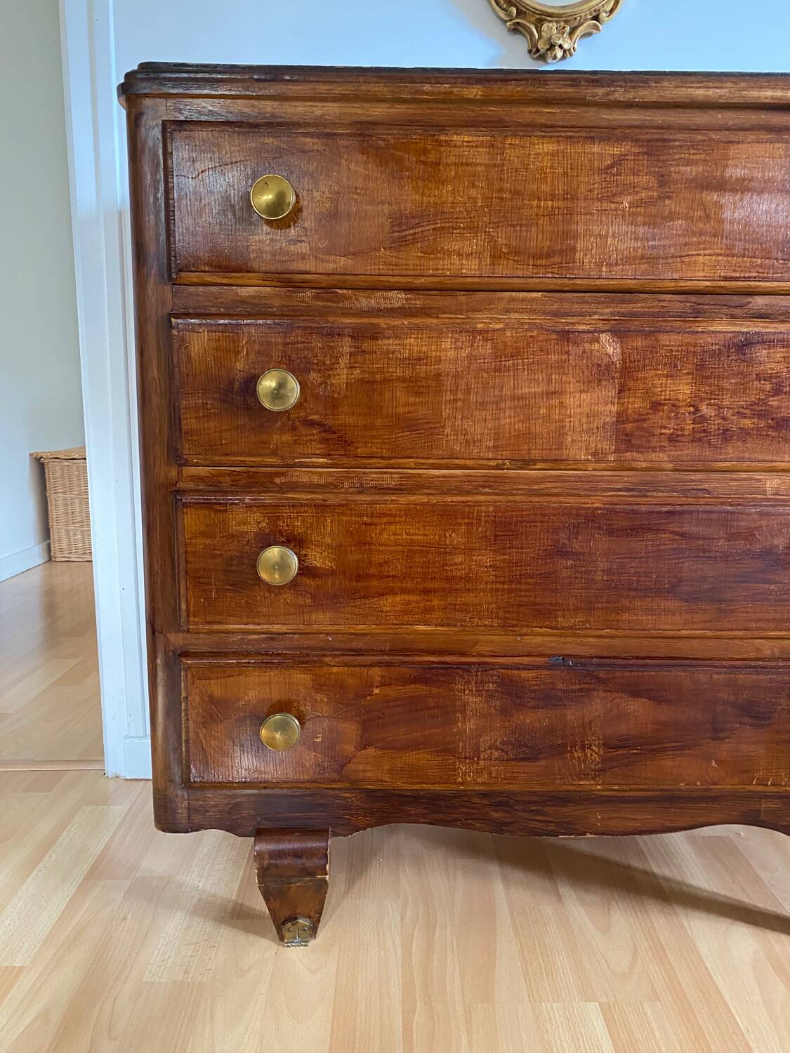 Old wooden chest of drawers