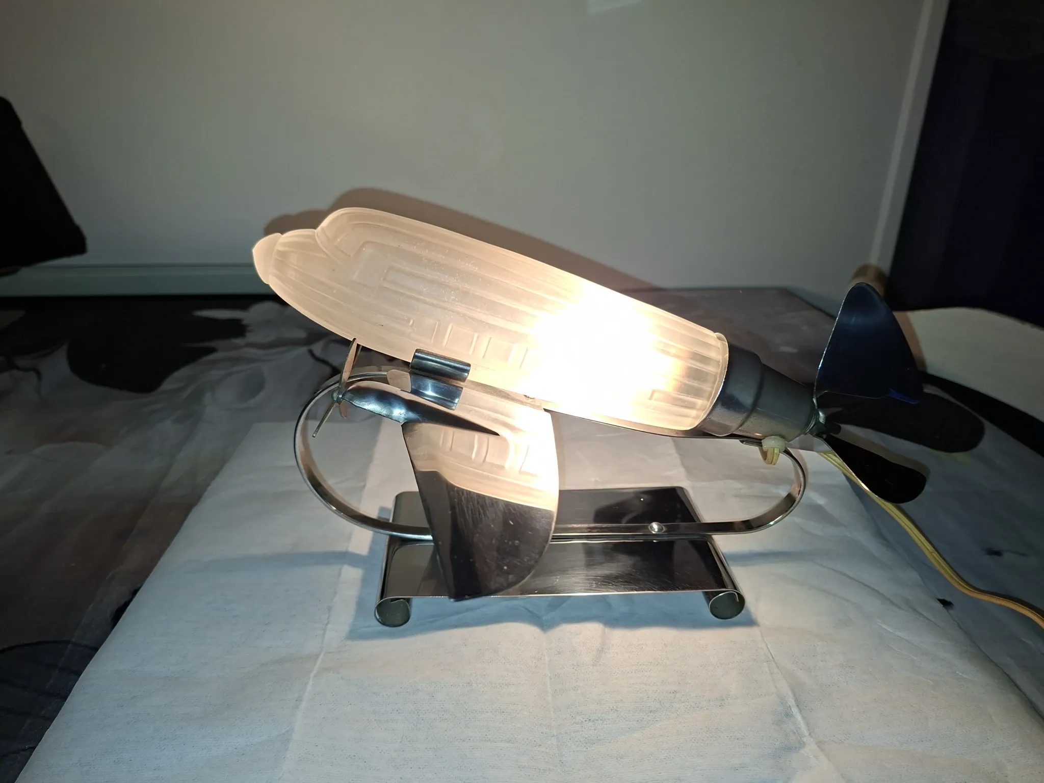 Rare lamp/airship sarsaparilla deco designs nyc