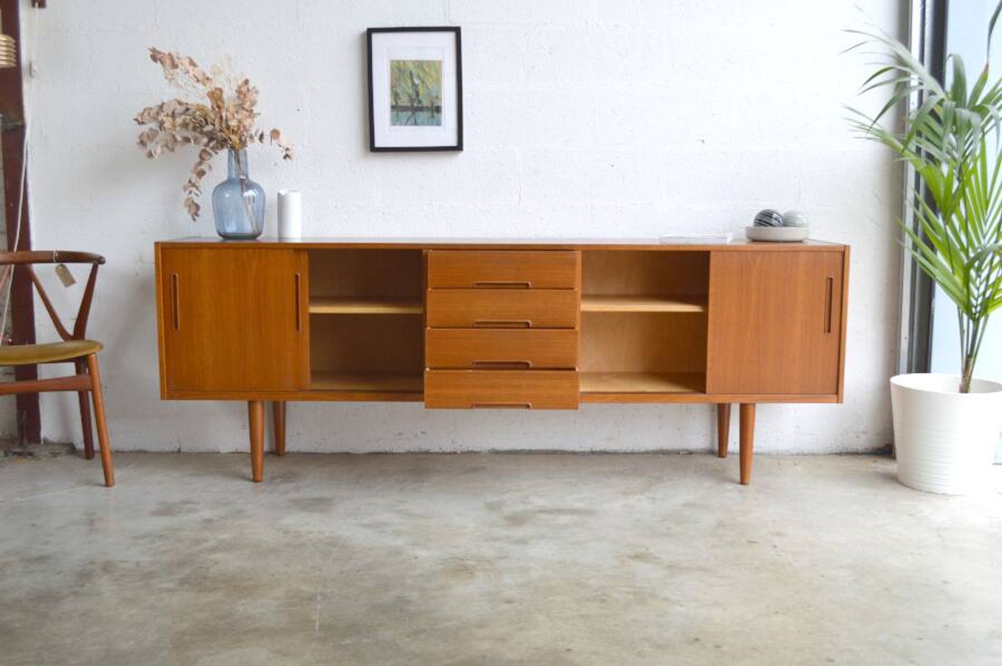 Enfilade en teck par Nils Jonsson 220 cm