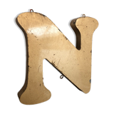 Golden sign letter "N"
