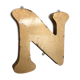 Golden sign letter "N"