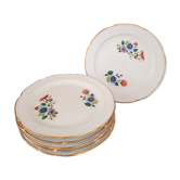 6 assiettes à dessert