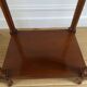 Nightstand, vintage side table with a drawer and a low shelf in solid wood