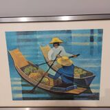 Vintage painting design 1970s