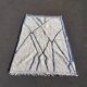 Handmade Moroccan wool rug, large size 250x150 cm, handcrafted.