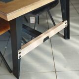 Industrial style ceramic dining table