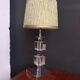 Lampe Art Déco chrome et cristal