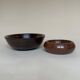 Duo de vides-poche en bois verni