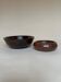 Pair of varnished wooden pocket vases