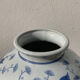 Vase chinois bleu et blanc poisson