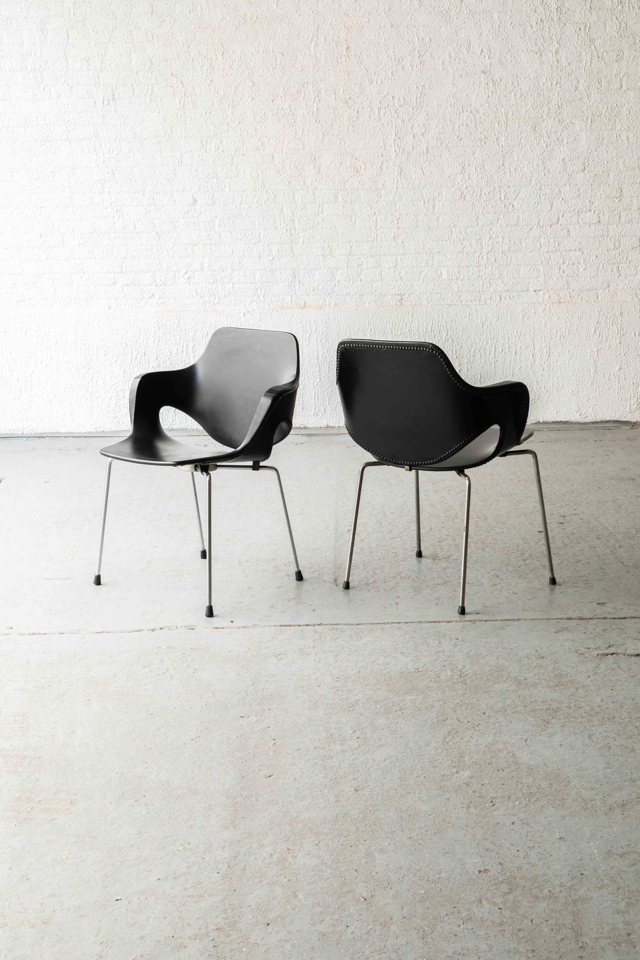 Set of 2 dining chairs by Straatman, Loral & Cie, Belgium, 1960's