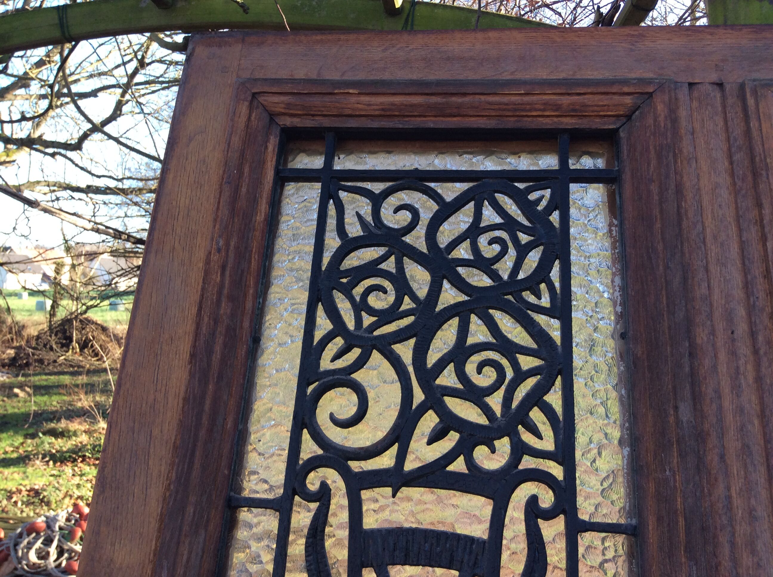 Oak entrance door