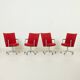 Erik Jørgensen “Partner” chairs by J. Foersom & P. Hiort-Lorenzen, set of 4, Denmark, 1970s