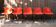 5 chaises en plastique orange Robin Day pour Hille