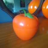 Vintage orange ice bucket - 70s